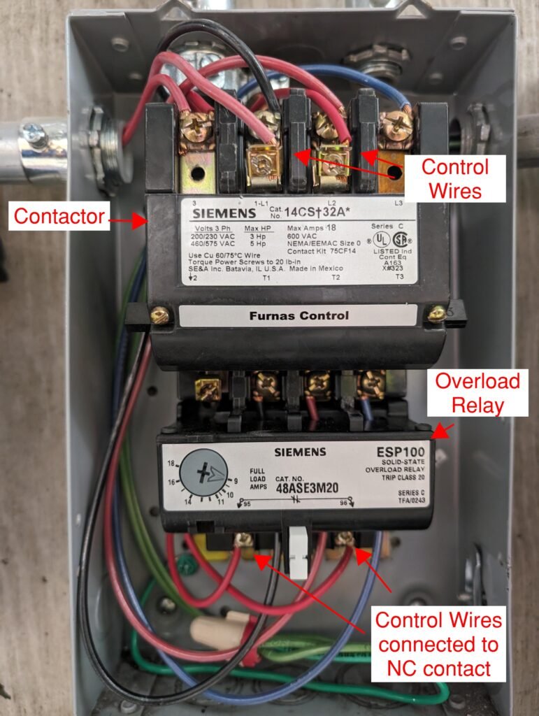 Contactor and Overload Relay